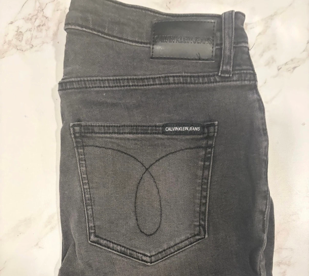 Calvin Klein Jeans Grey Denim Pants - photo 3