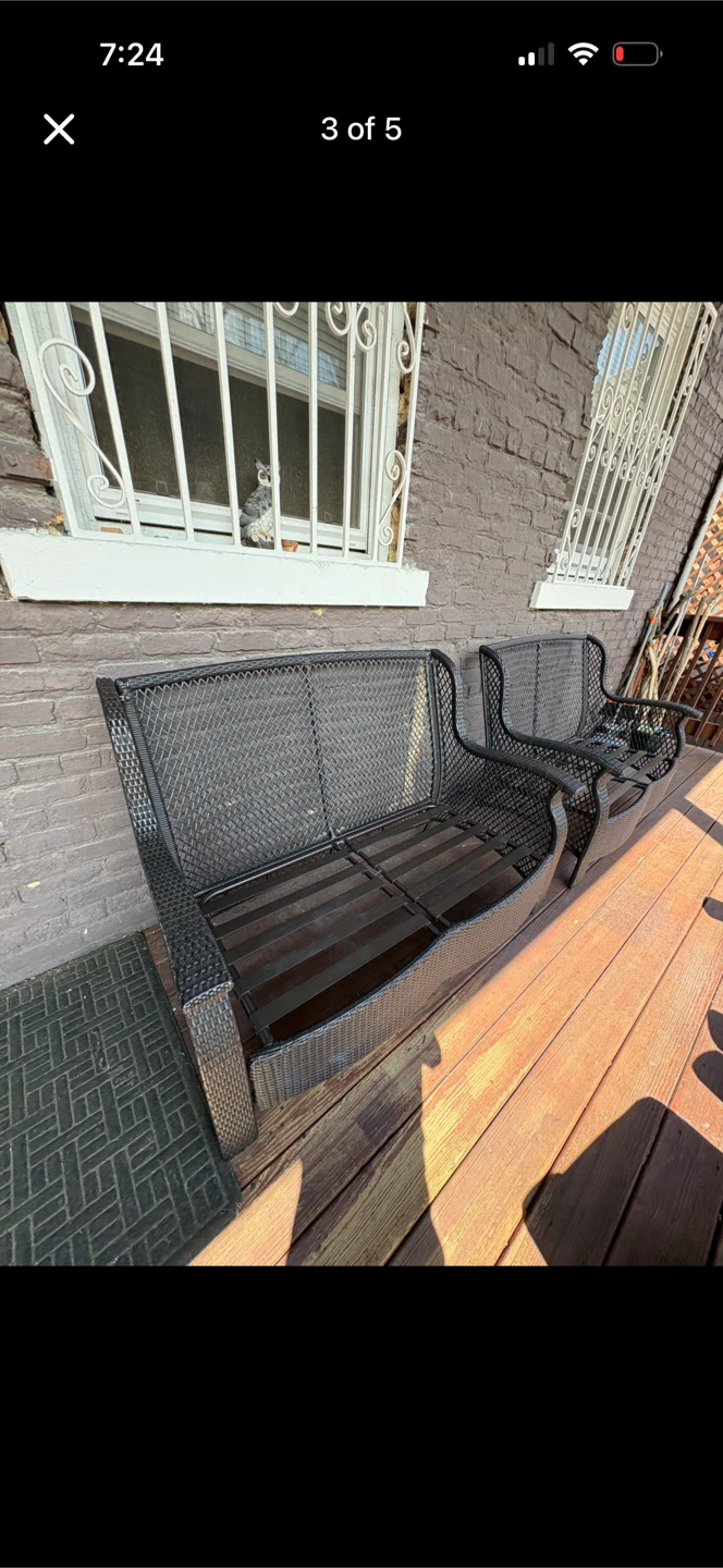 2 woven Outdoor Loveseat - photo 2