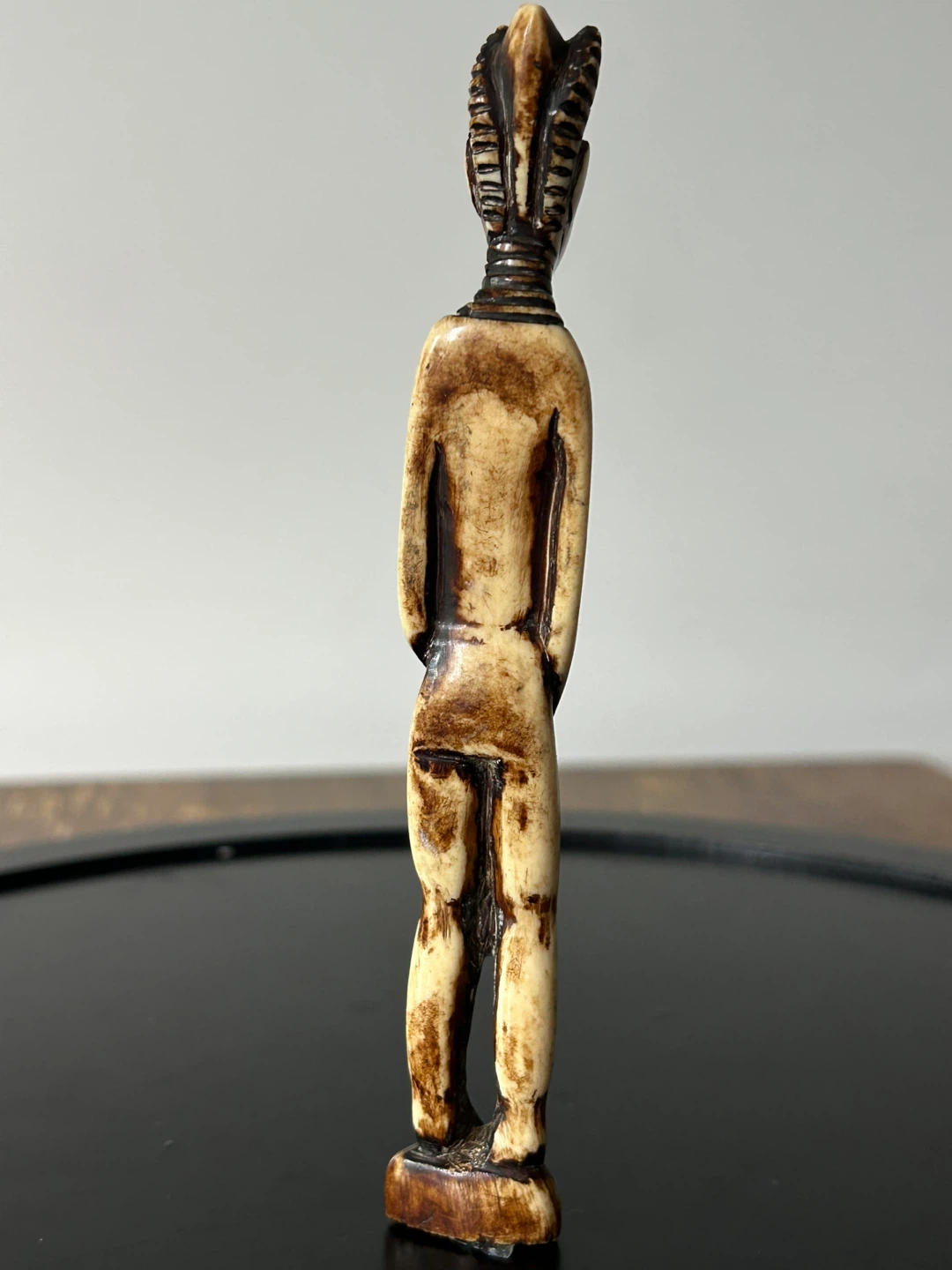 Vintage Hand-Carved African Bone Figurine - photo 3
