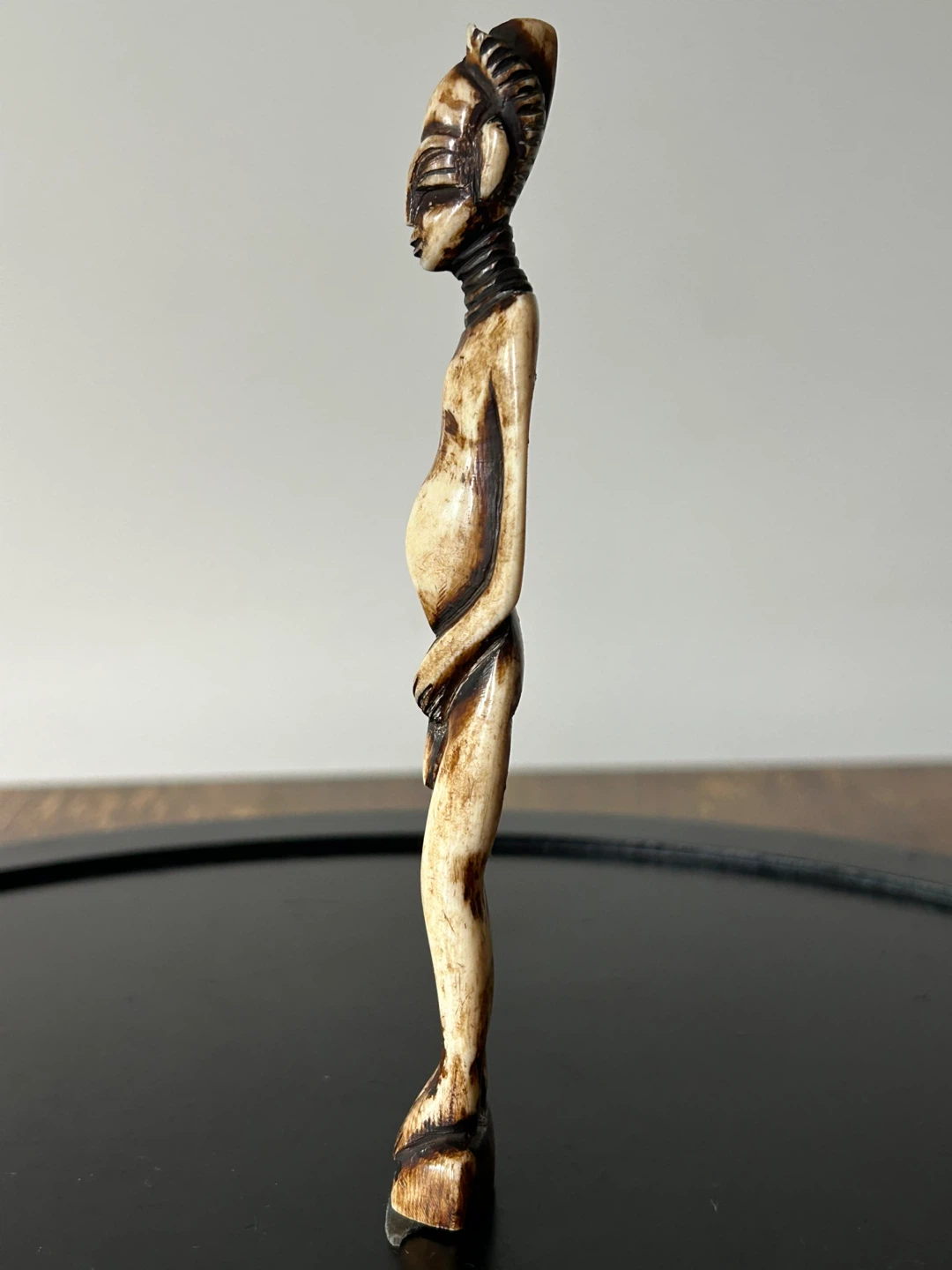 Vintage Hand-Carved African Bone Figurine - photo 4