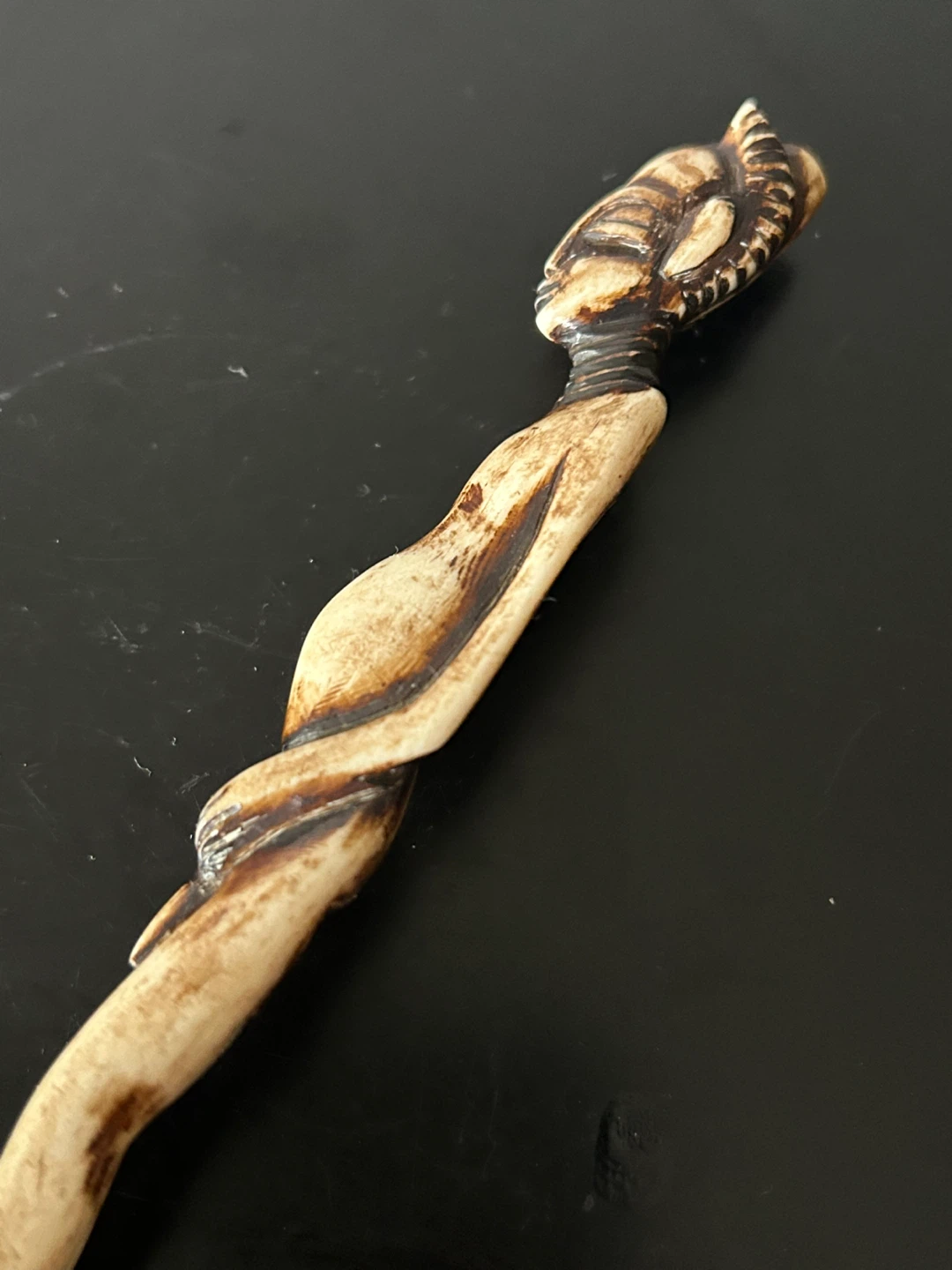 Vintage Hand-Carved African Bone Figurine - photo 5