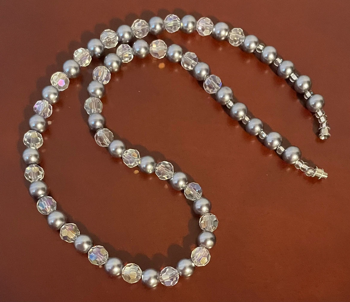 Crystal and Pearl necklace - photo 2