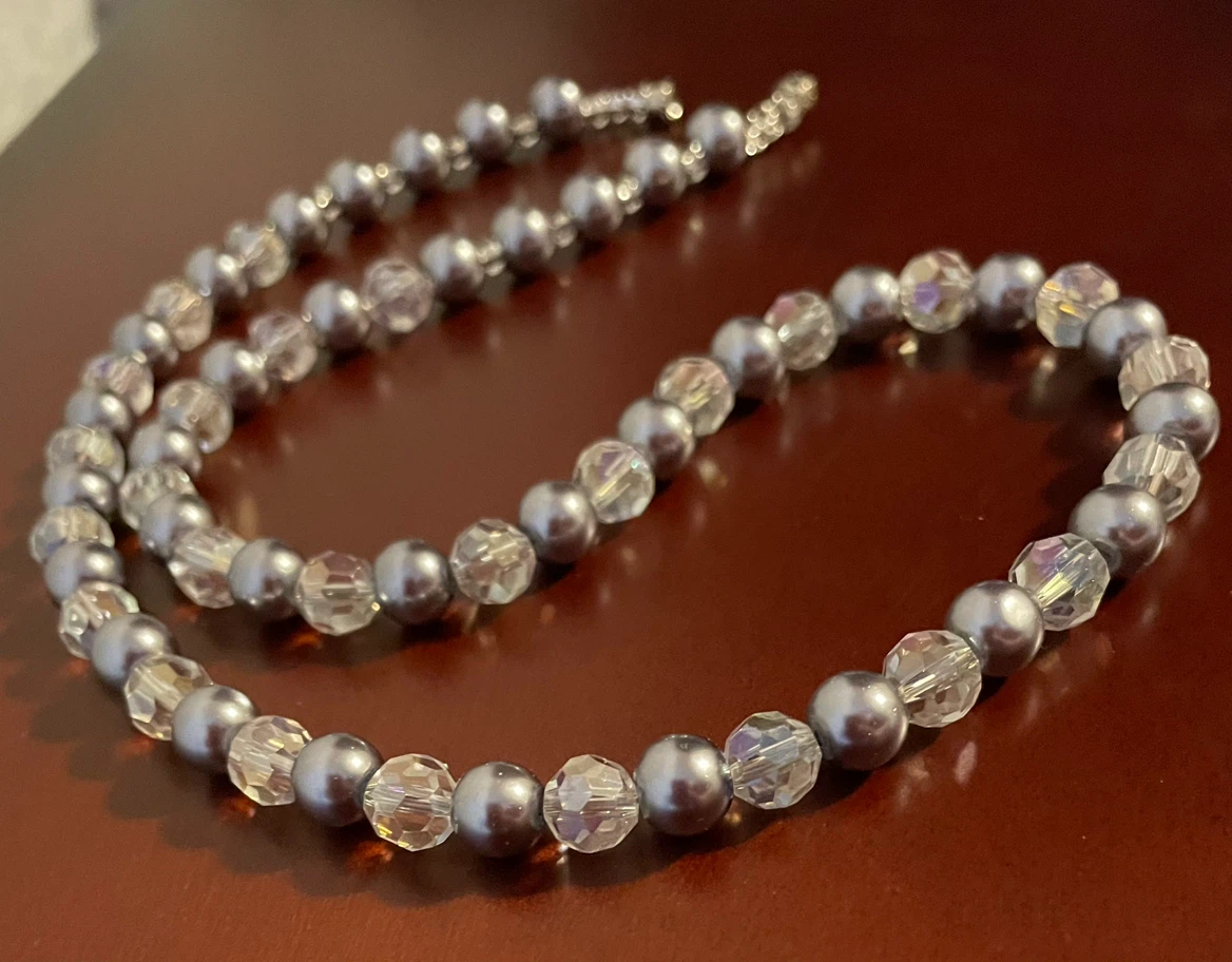 Crystal and Pearl necklace - photo 3