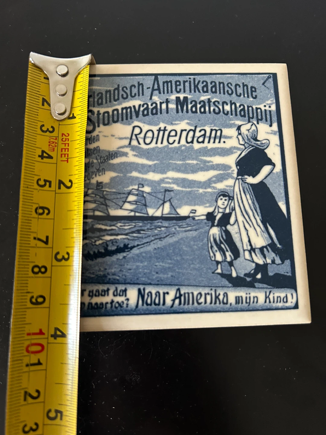 Vintage Holland America Line Ceramic Tile Coasters Set of 2 - photo 2