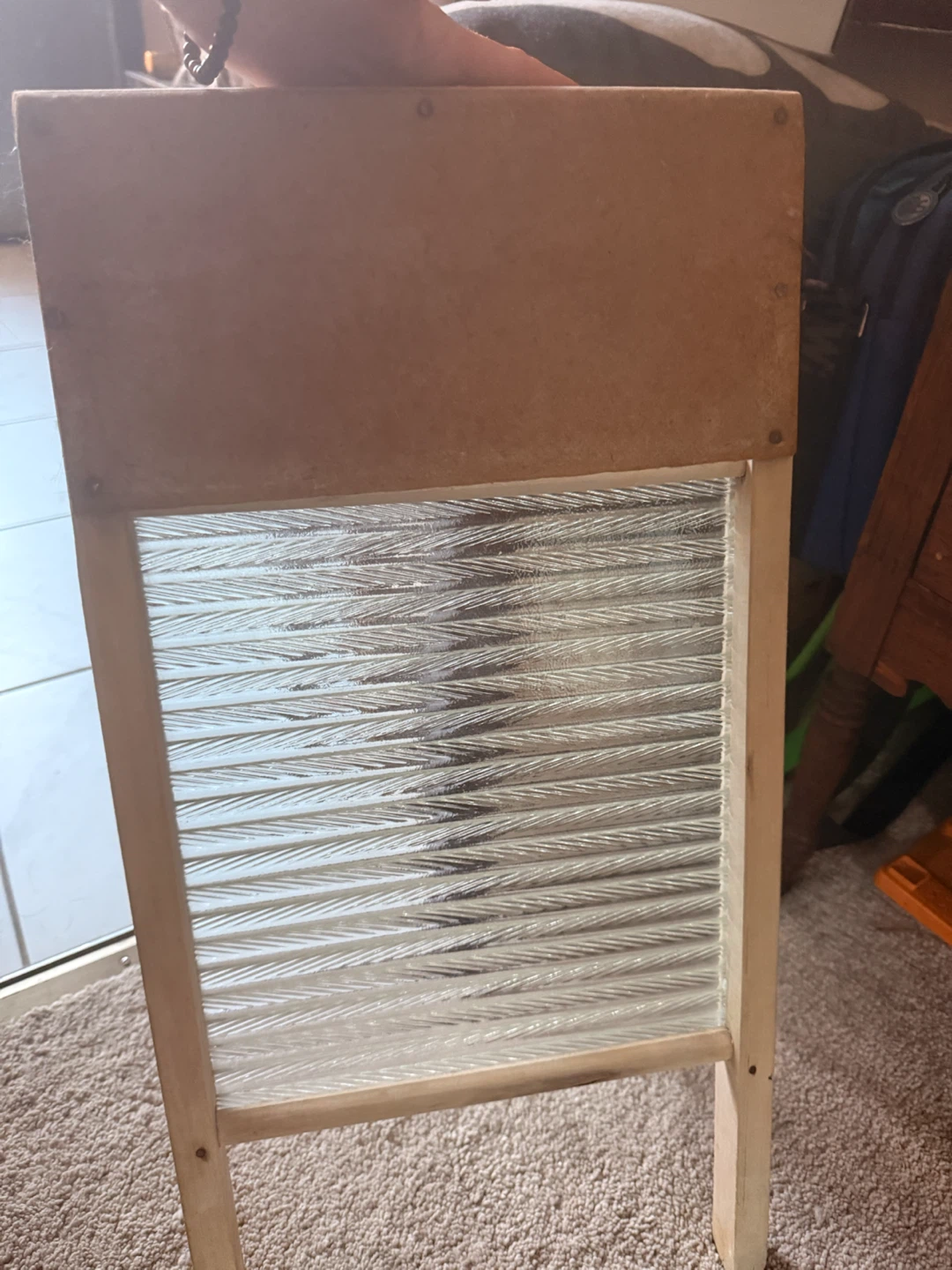 Vintage Wooden Washboard - photo 2