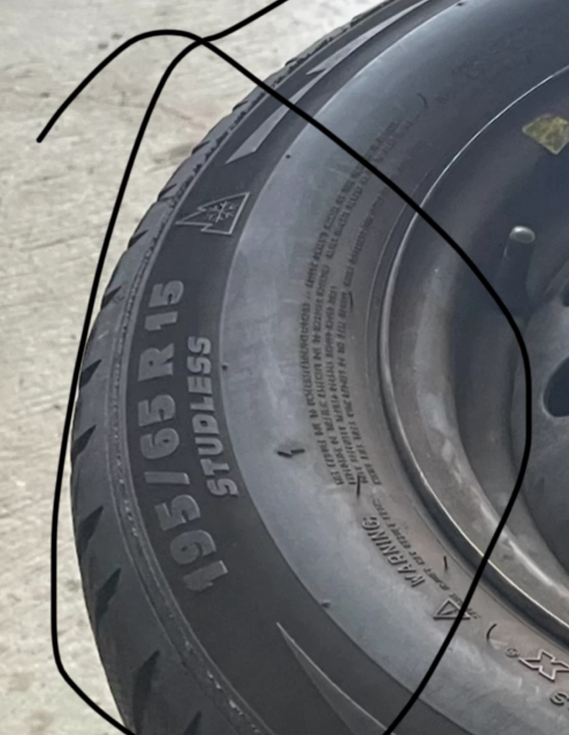 Michelin 195/65 R15 Studless Winter Tires Set of 4