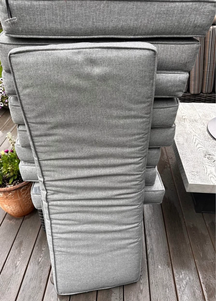GLUCKSTEINHOME Outdoor Cushions (Set of 7)