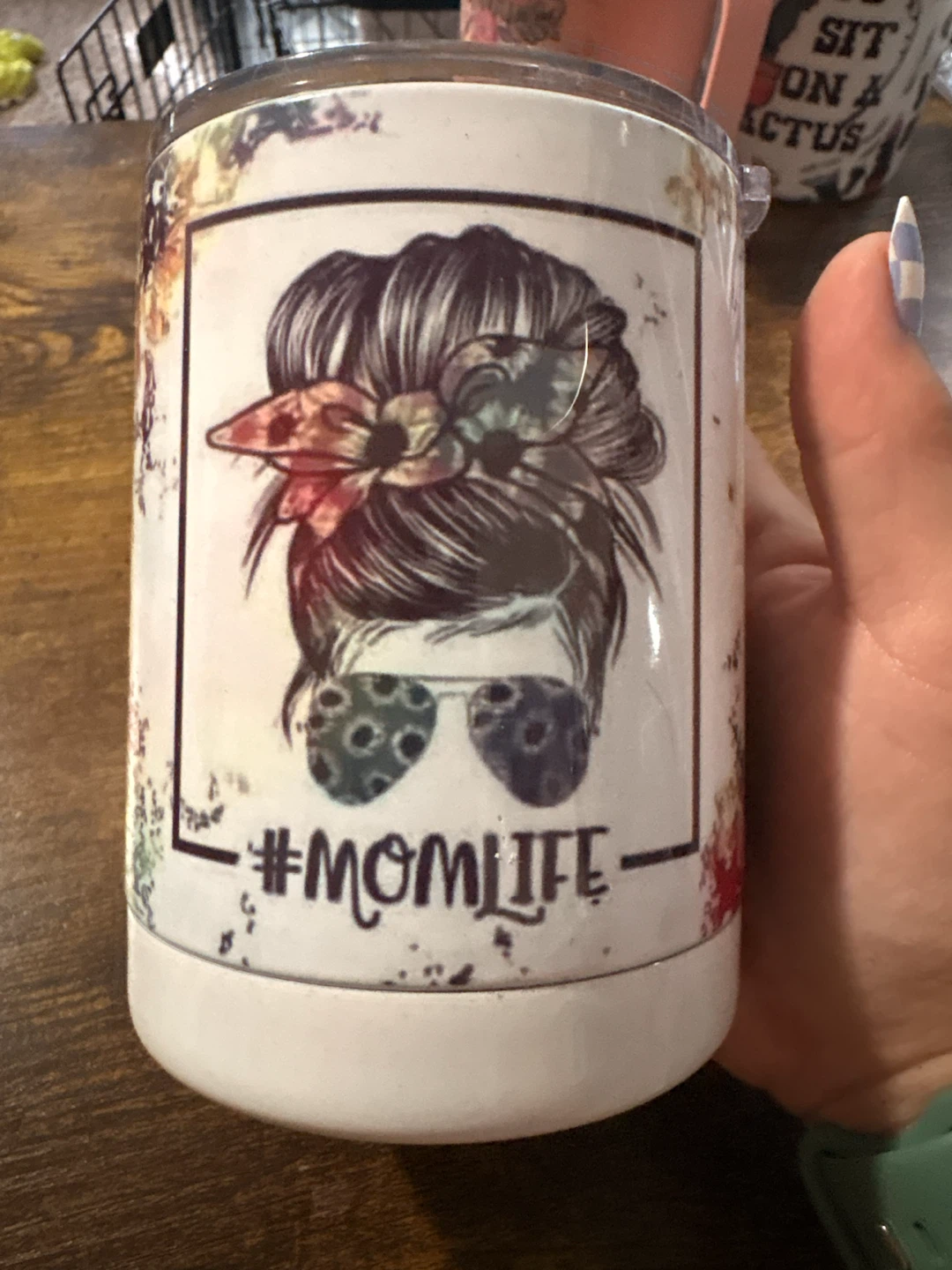 Mom Life Tumbler with Lid - photo 3