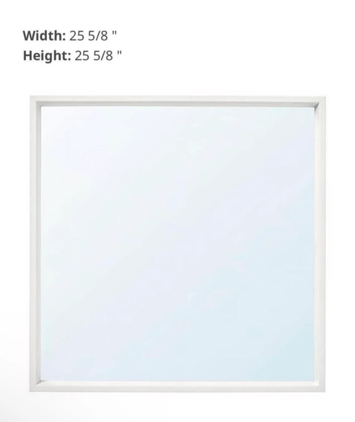 Ikea: White Framed Square Mirror