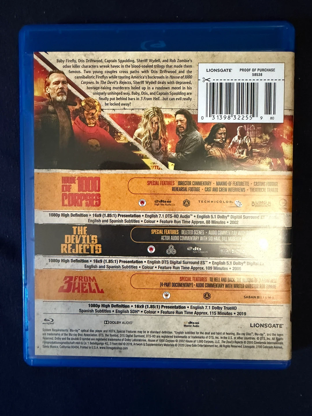 Rob Zombie Trilogy Blu-ray Set - photo 2