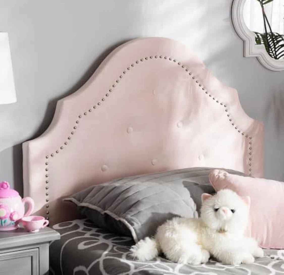 New Twin Size Pink Upholstered Headboard - photo 4