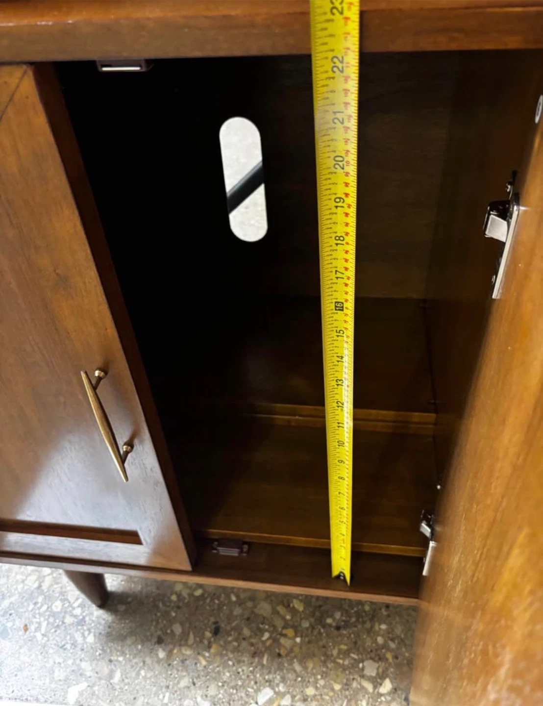 New Highboy Storage Display Buffet Mid Century Modern - photo 3