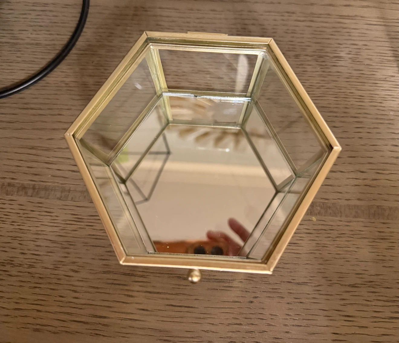 Glass Hexagonal Trinket Box, $7 - photo 2