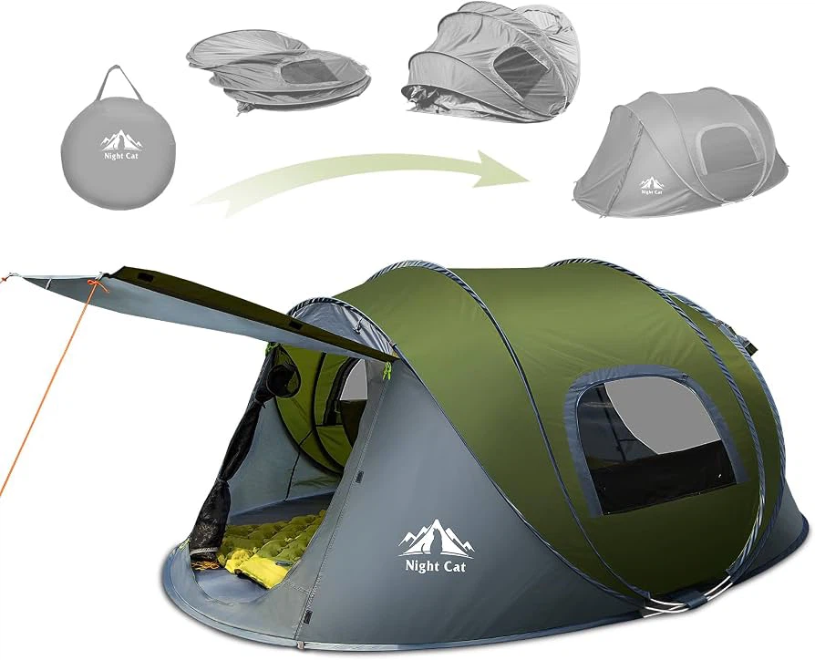 Night Cat Pop Up Tent 2-4 person