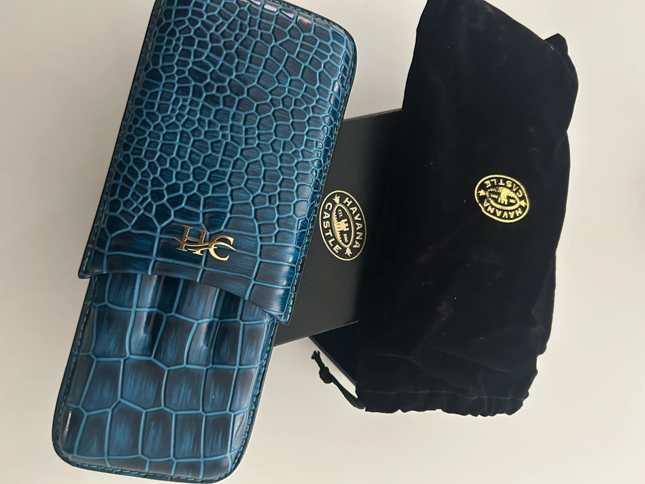 Havana Castle Cigar Case and Cutter Set
