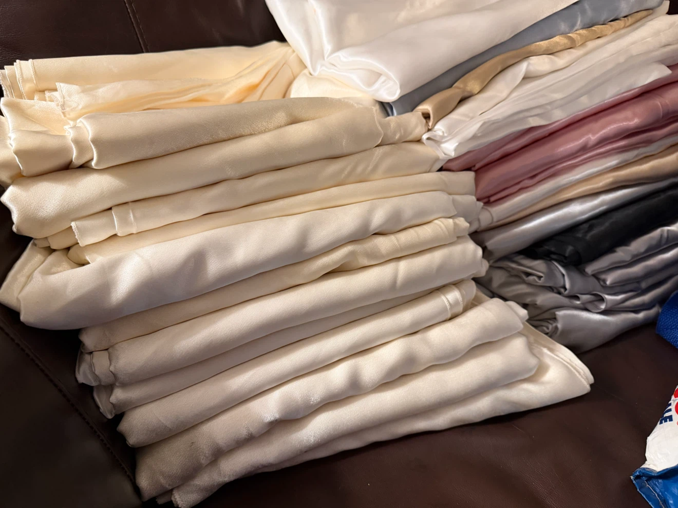 Satin Polyester Fabric - Various Colours, each $5 - photo 2