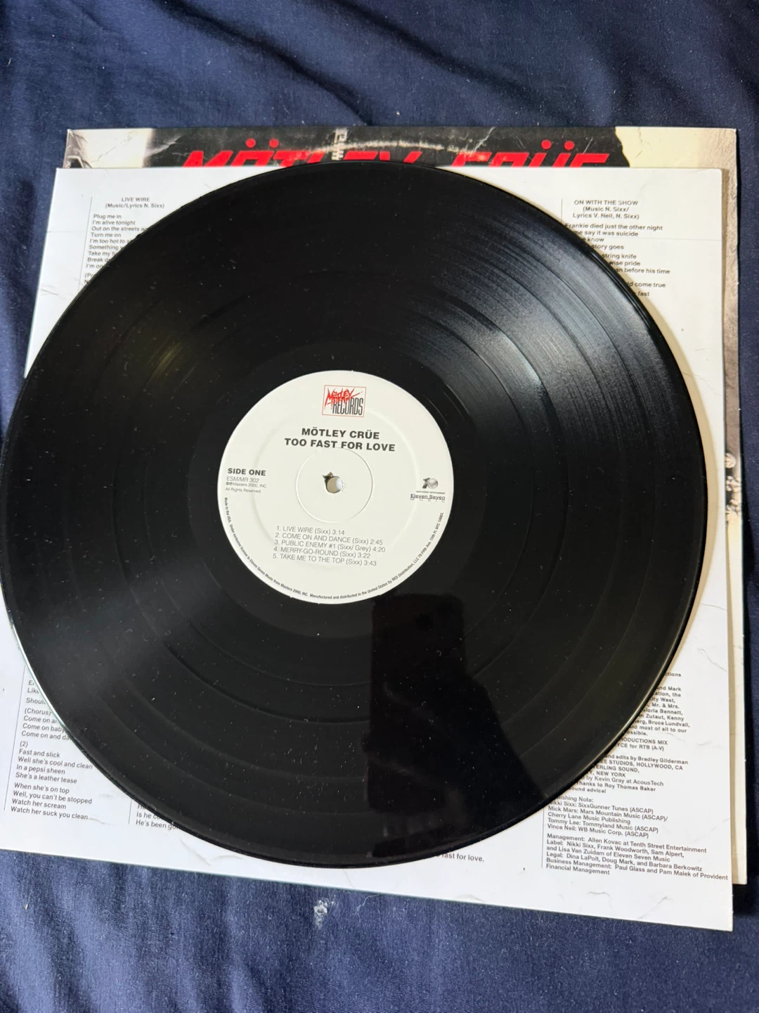 Mötley Crüe – Too Fast For Love LP - photo 3