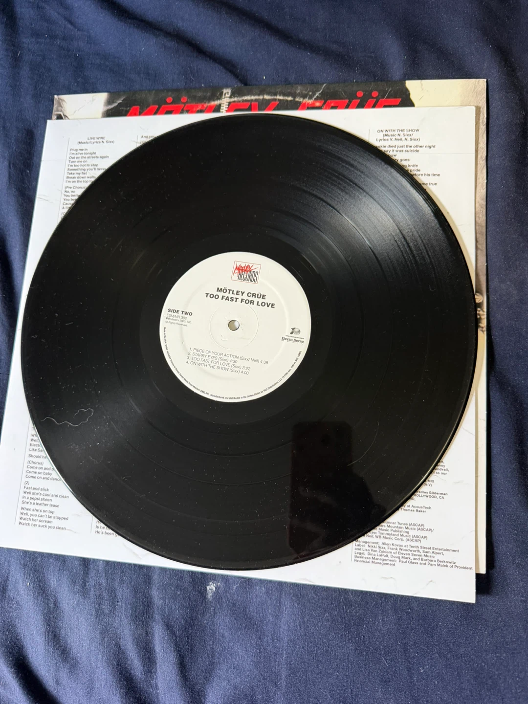 Mötley Crüe – Too Fast For Love LP - photo 4