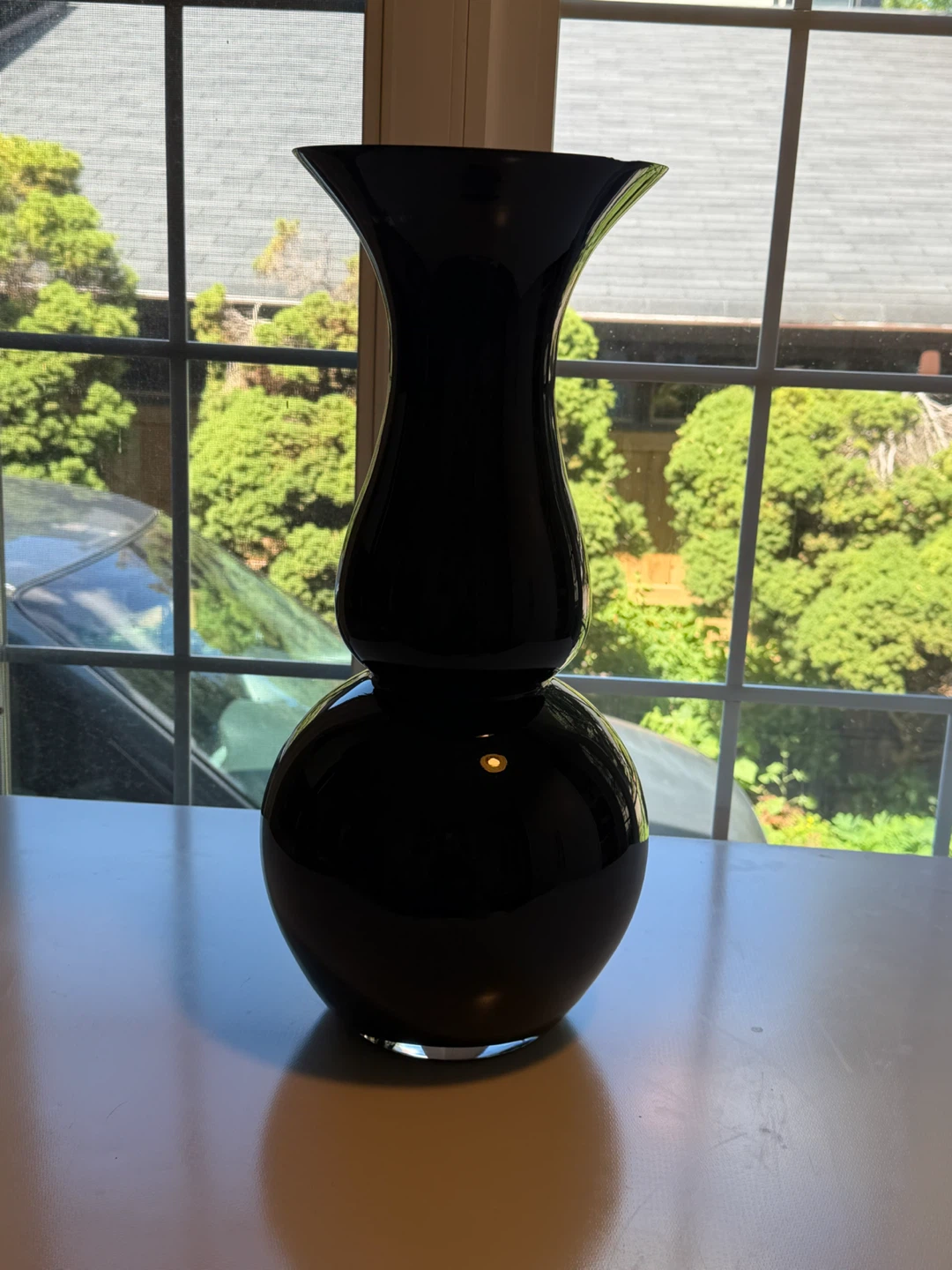 Black Glass Vase