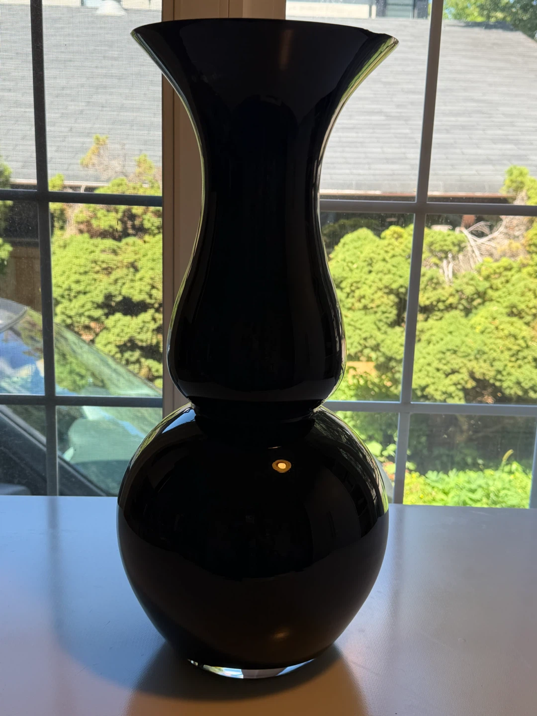 Black Glass Vase - photo 2