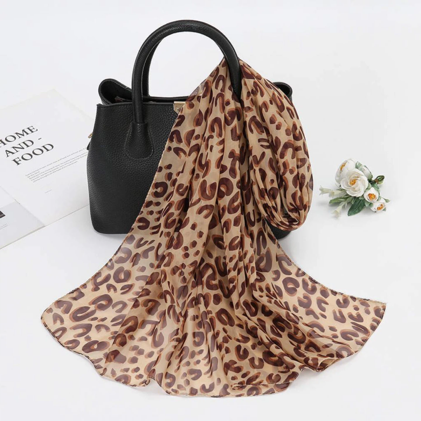 Leopard Print Scarf