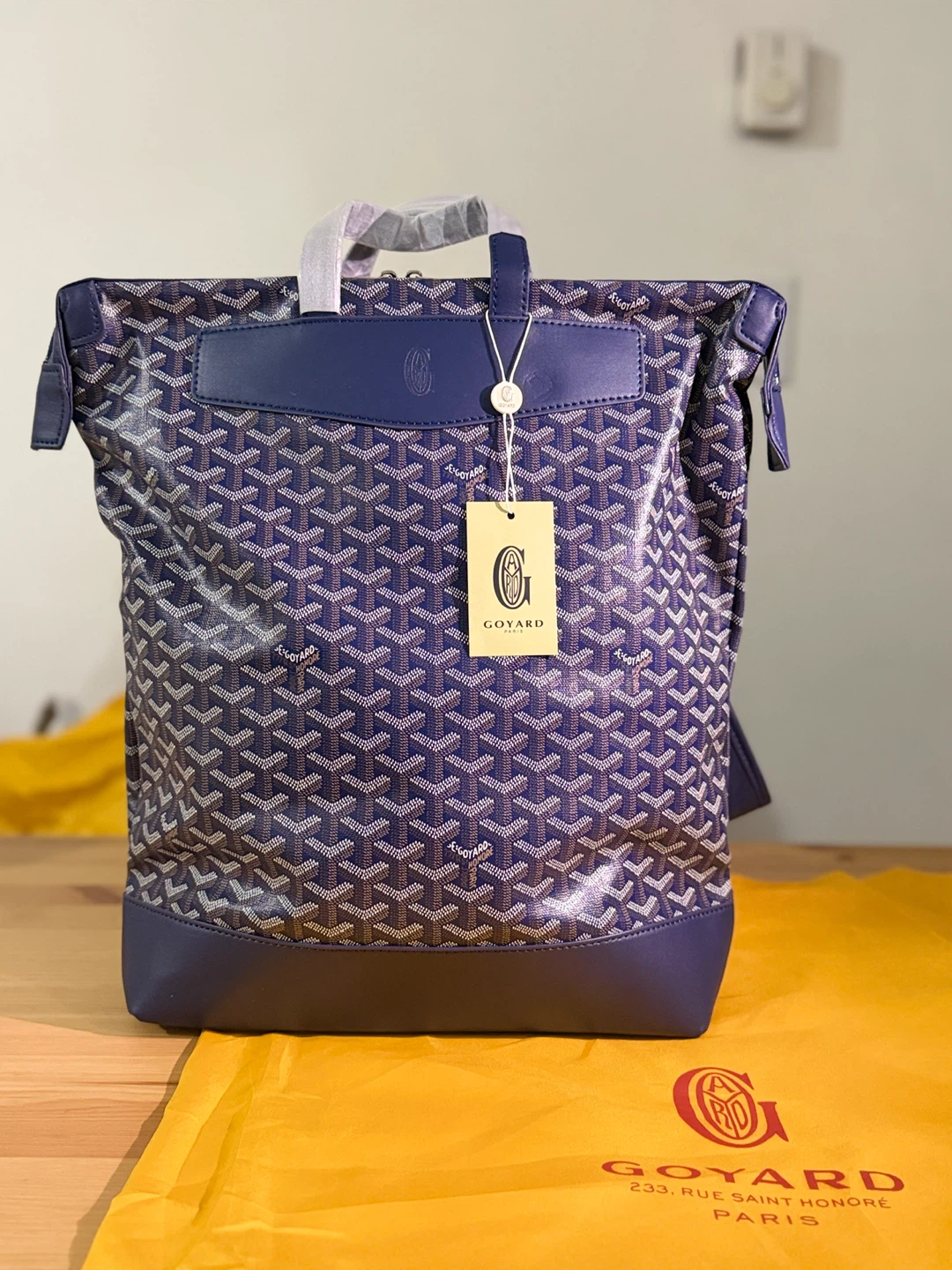 Goyard Blue Backpack NEW - photo 4