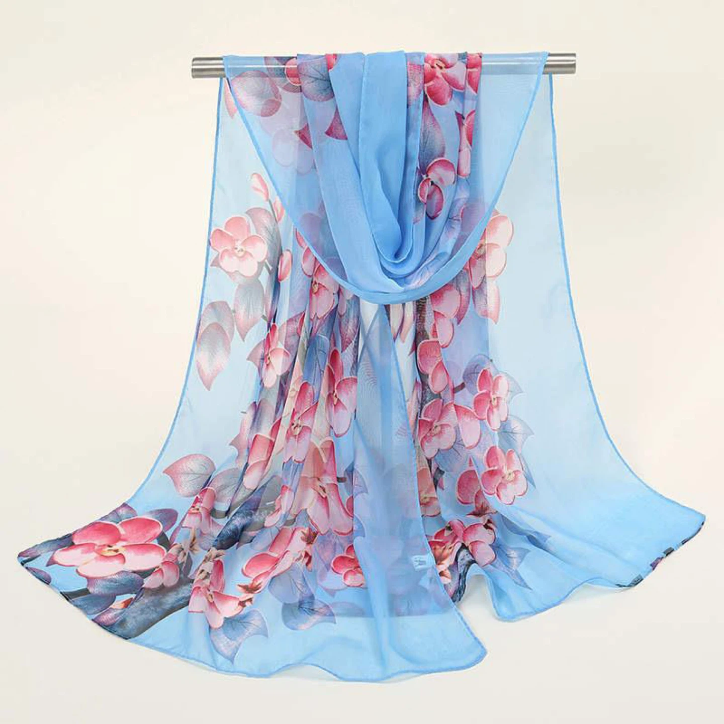 Floral Sheer Scarf - Various Colours - photo 5