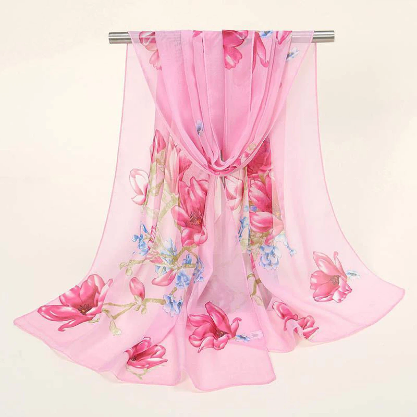 Floral Sheer Scarf - Various Colours - photo 3