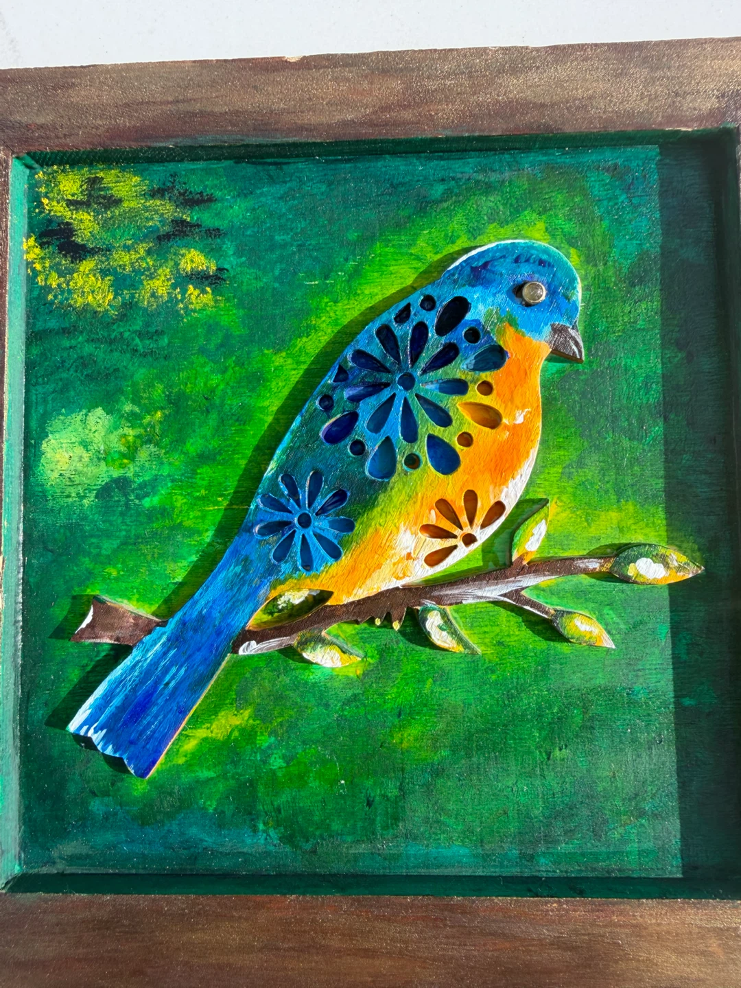 Carved Bird Wall Art
