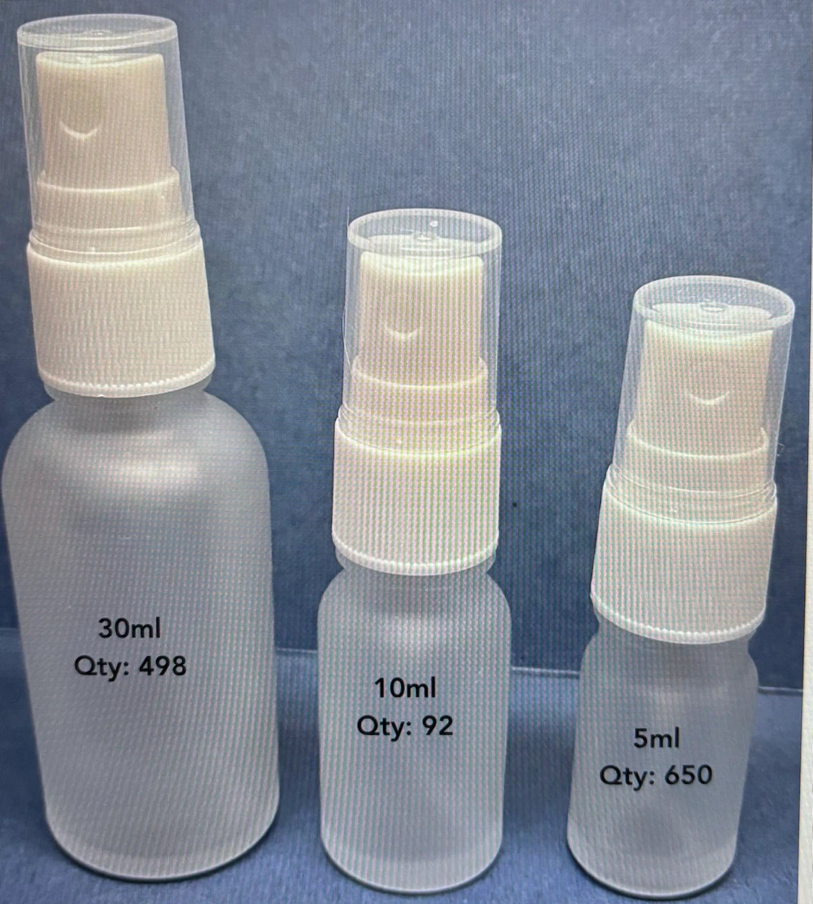 Assorted Empty Spray Bottles (5ml, 10ml, 30ml)