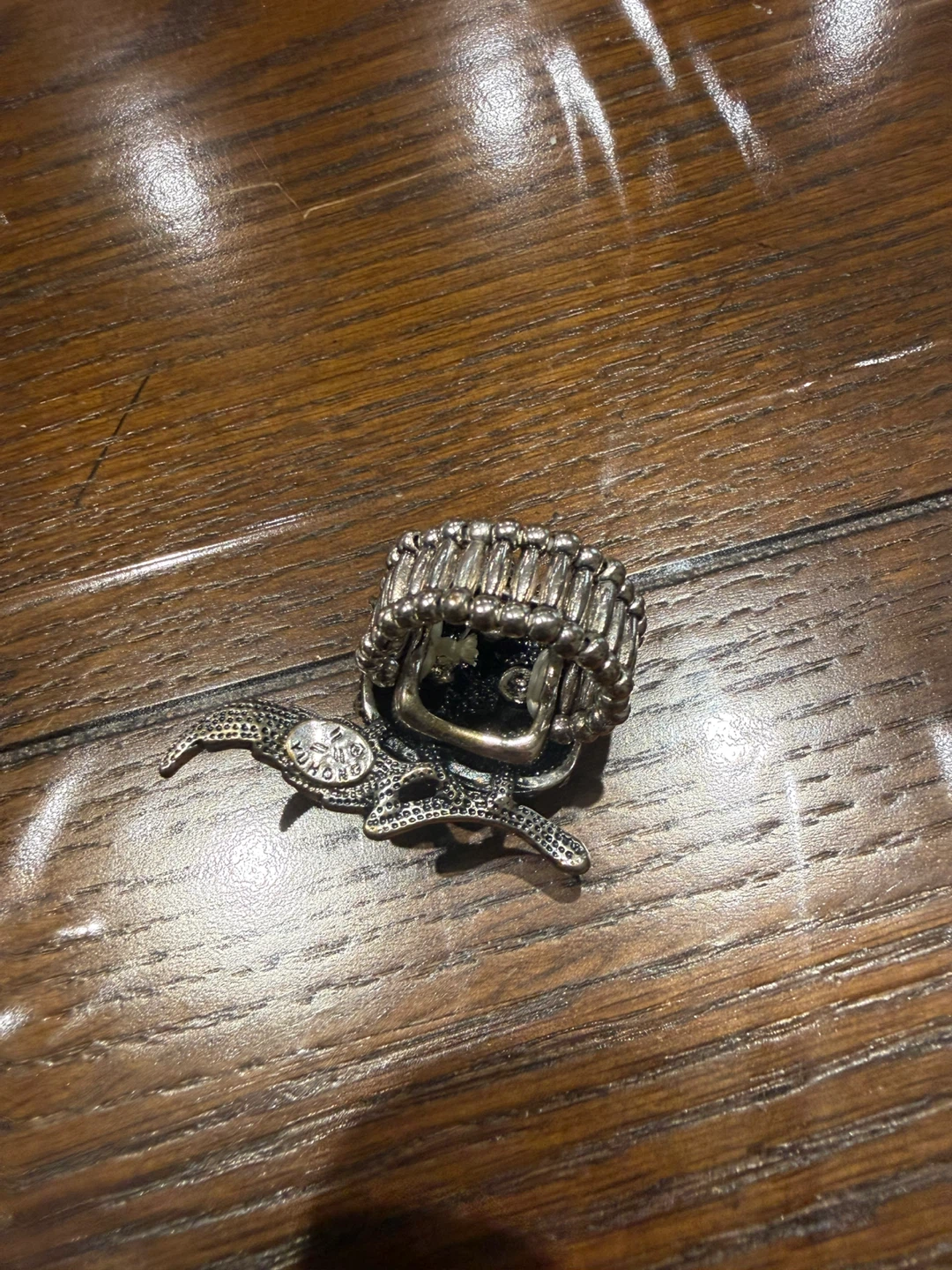 Rhinestone Flower Ring - photo 4