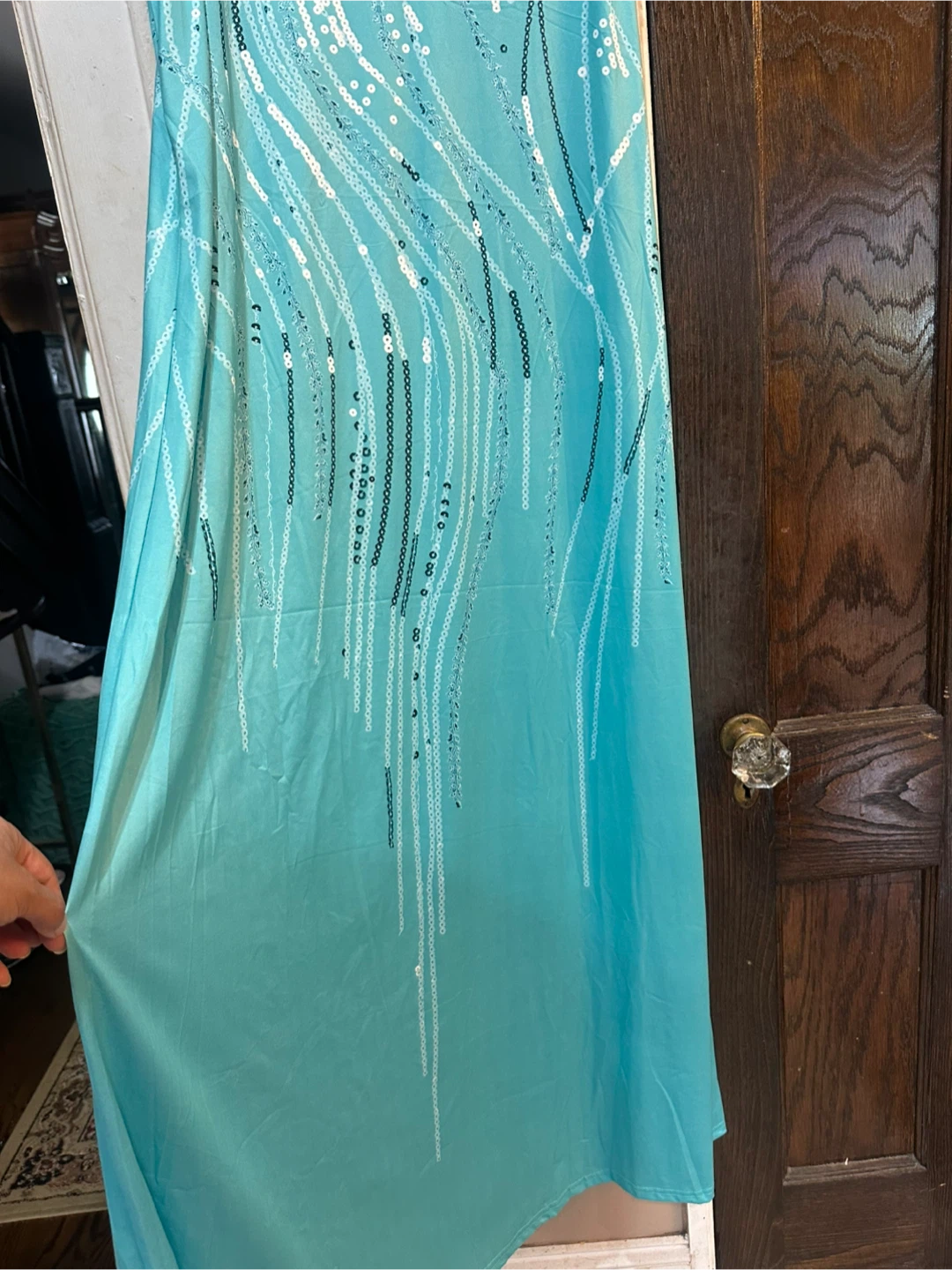 Turquoise Maxi Dress and Matching Duster - photo 4