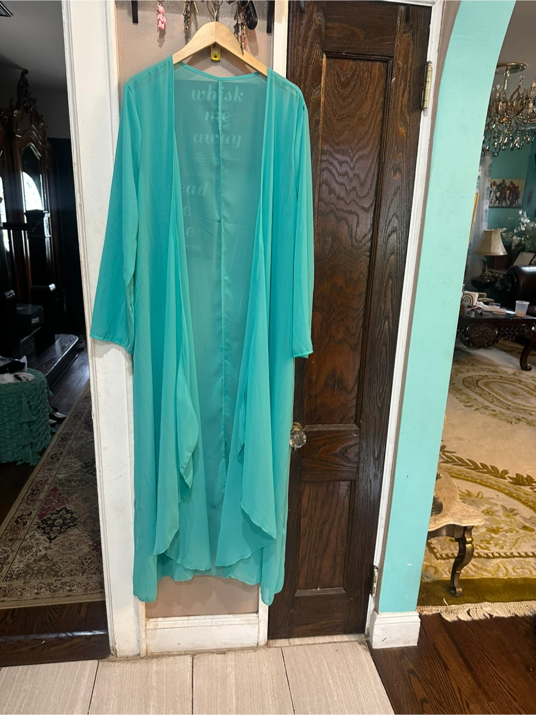Turquoise Maxi Dress and Matching Duster - photo 5