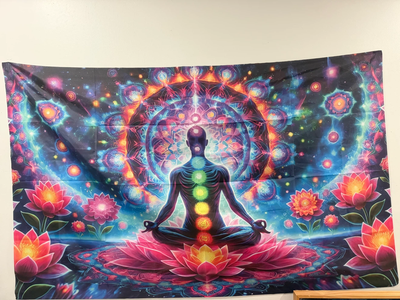 Spiritual Yoga Chakra Tapestry Wall Hanging