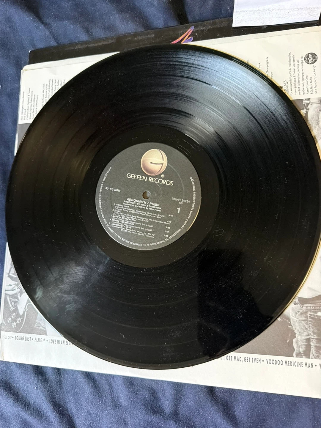 Aerosmith – Pump Original 1989 LP Vinyl - photo 3