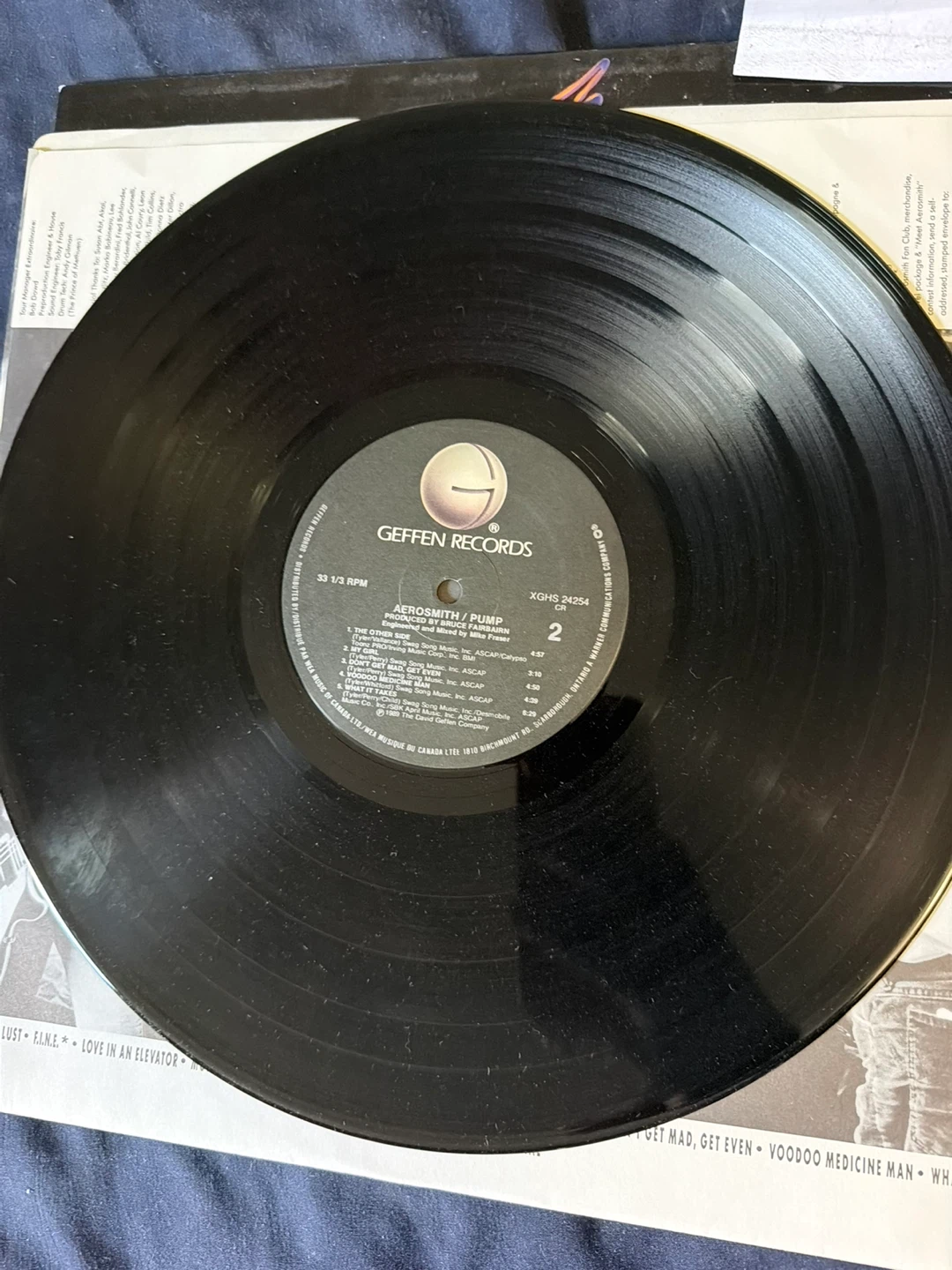 Aerosmith – Pump Original 1989 LP Vinyl - photo 4
