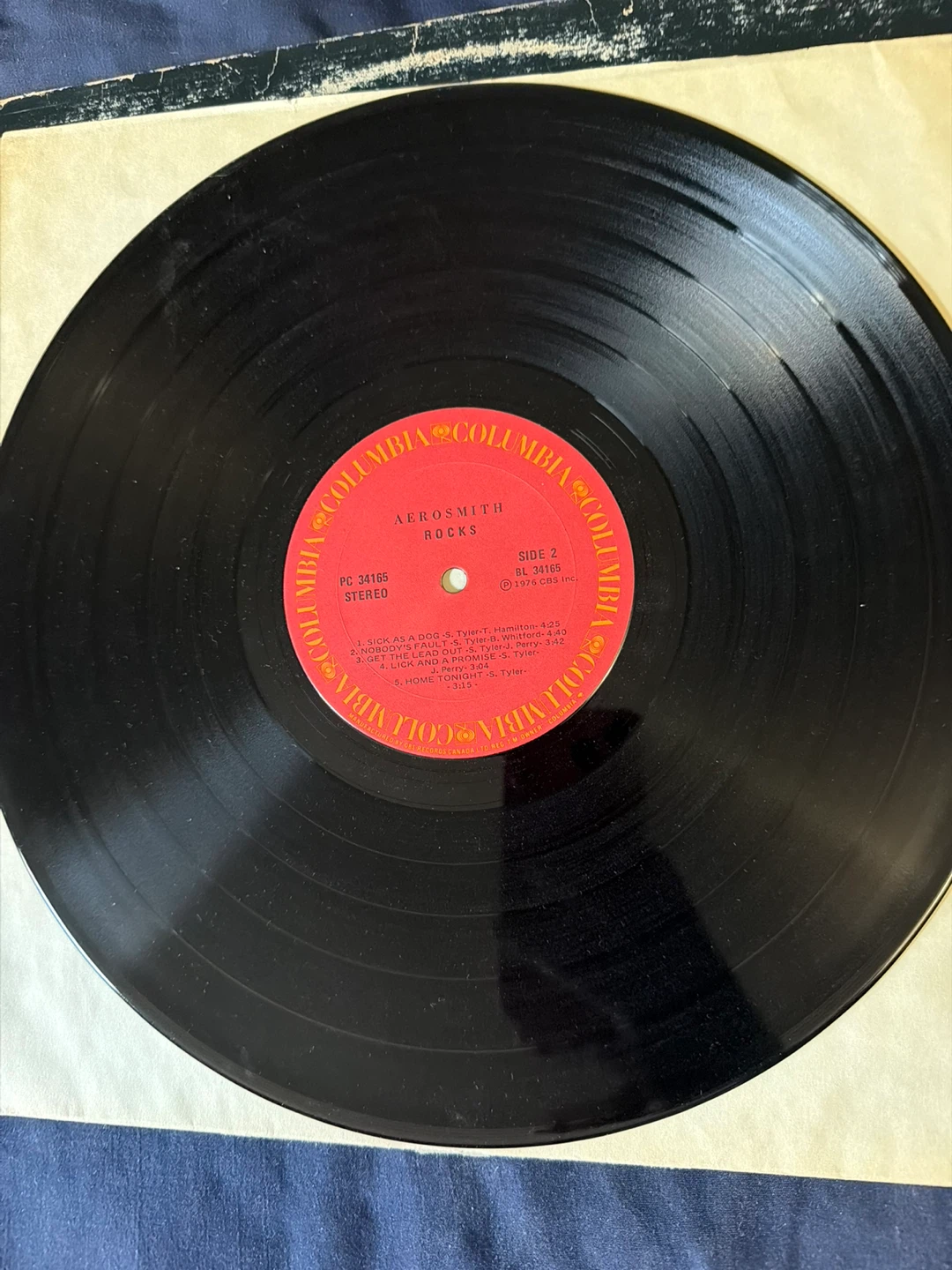Aerosmith – Rocks Original 1976 LP Vinyl - photo 4