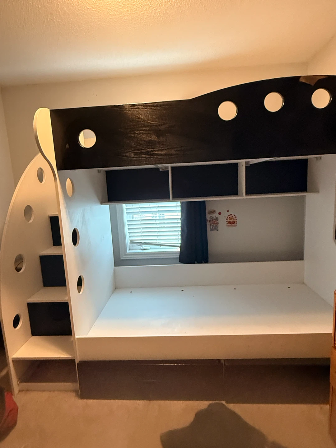 Bunk Bed with Stairs and Storage