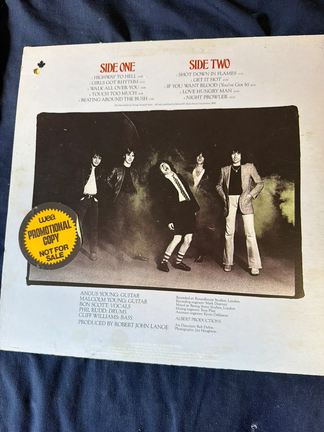 AC/DC – Highway to Hell 1979 Canadian Promotional LP - photo 2