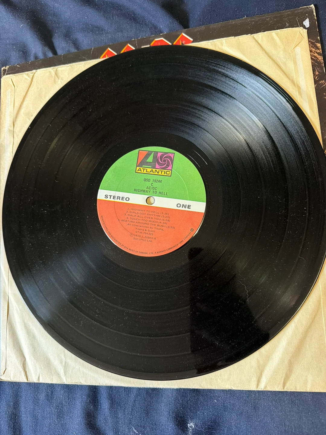 AC/DC – Highway to Hell 1979 Canadian Promotional LP - photo 3