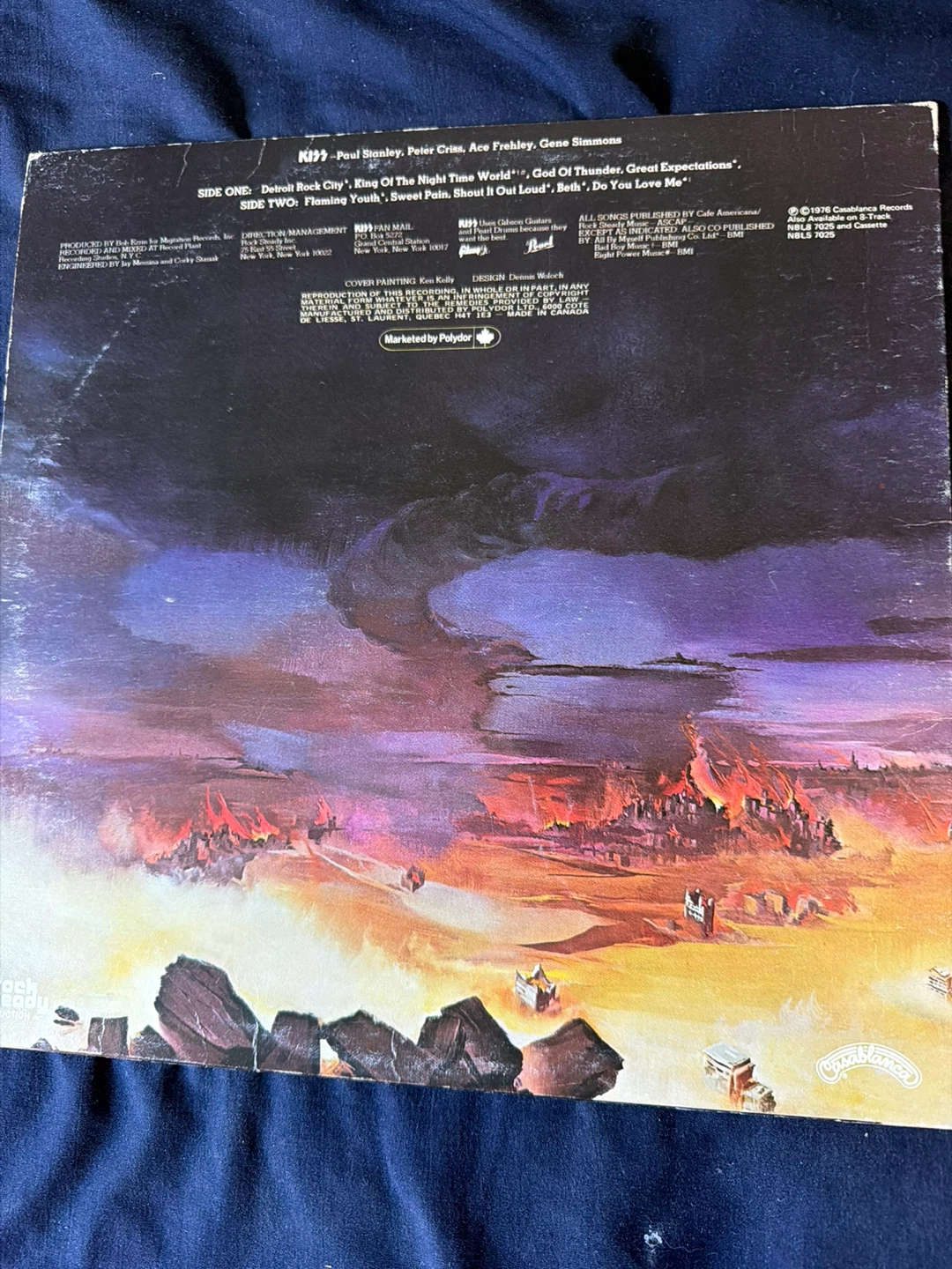 KISS – Destroyer Original 1976 LP Vinyl - photo 2