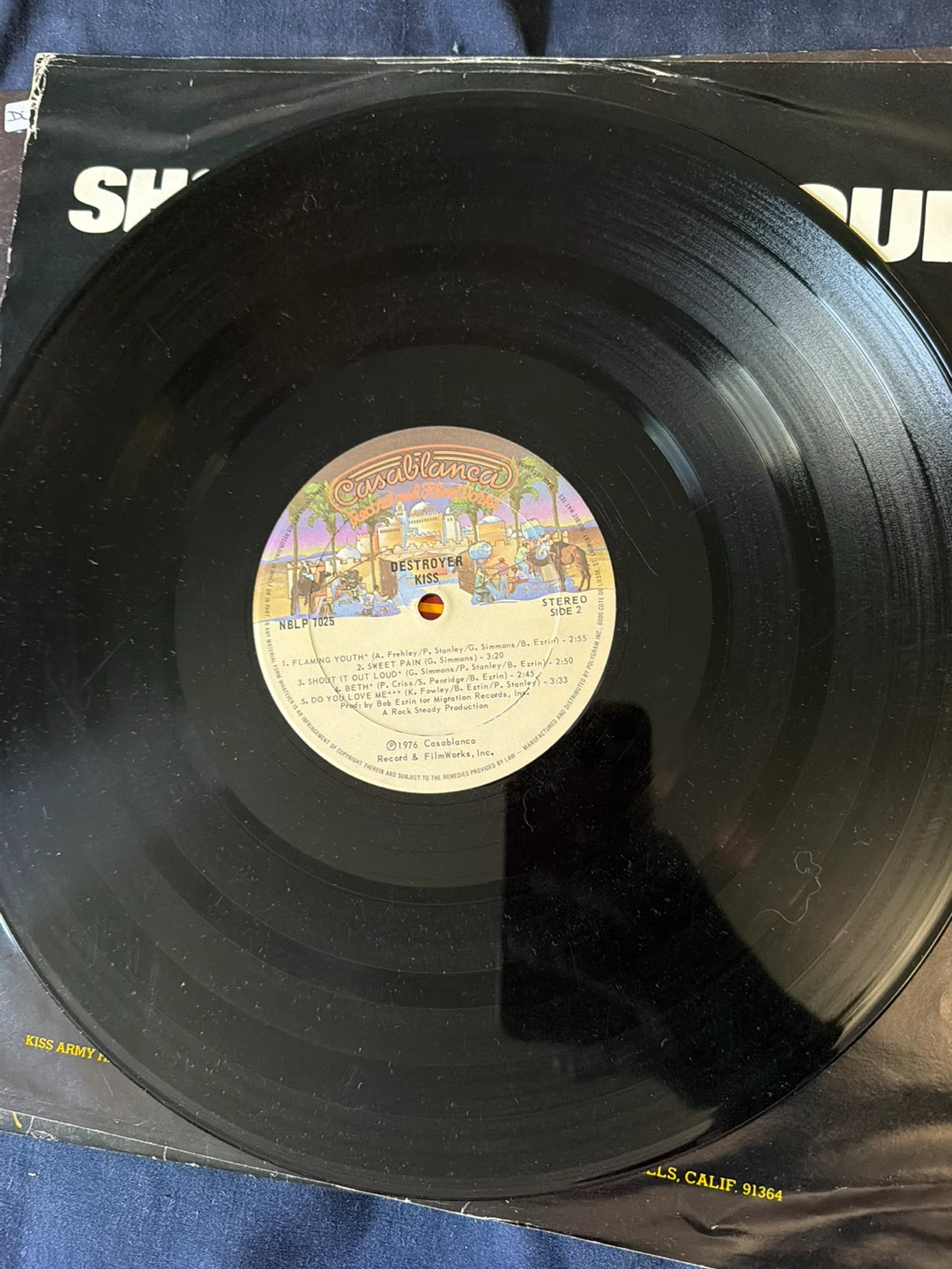 KISS – Destroyer Original 1976 LP Vinyl - photo 4