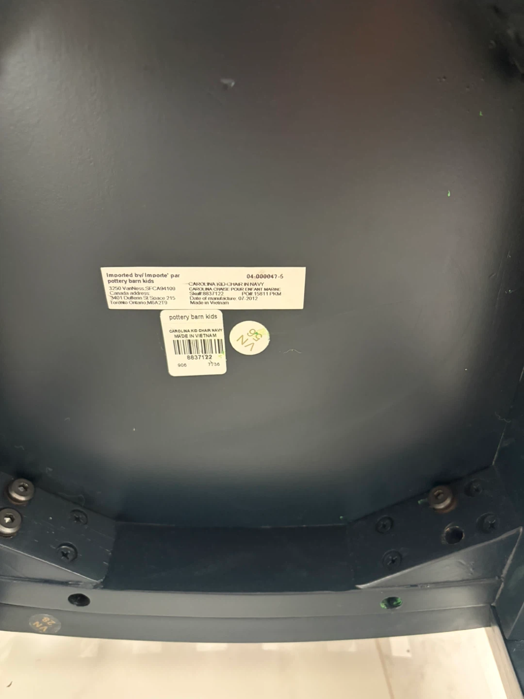 Pottery Barn Kids Carolina Chair - Navy - photo 4