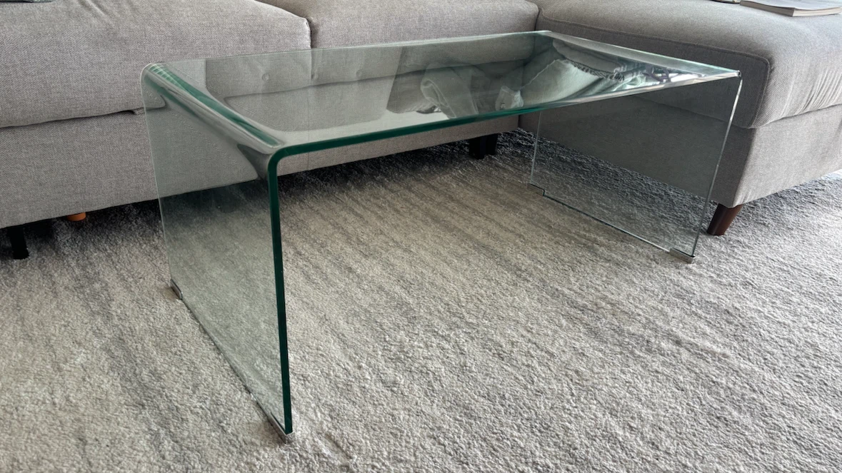 Clear Glass Coffee Table