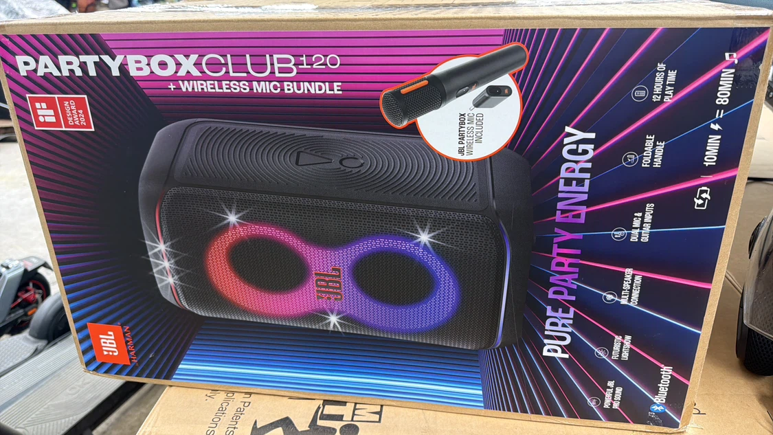 JBL PartyBox Club 120 + Wireless Mic Bundle