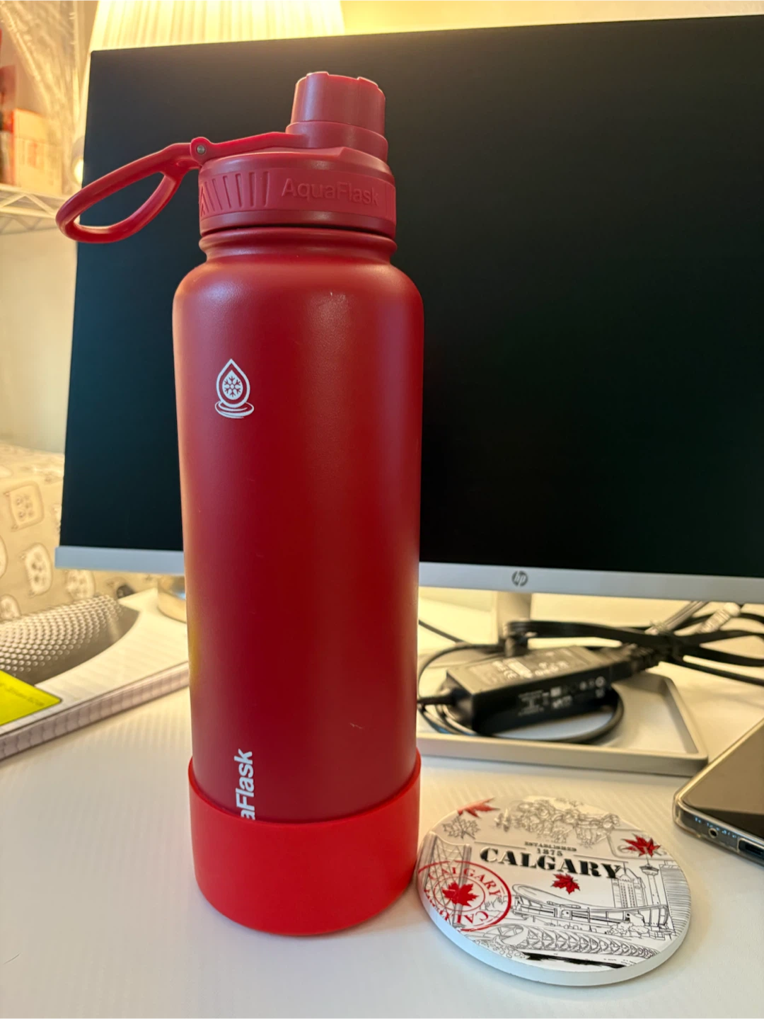 AquaFlask Red Water Bottle