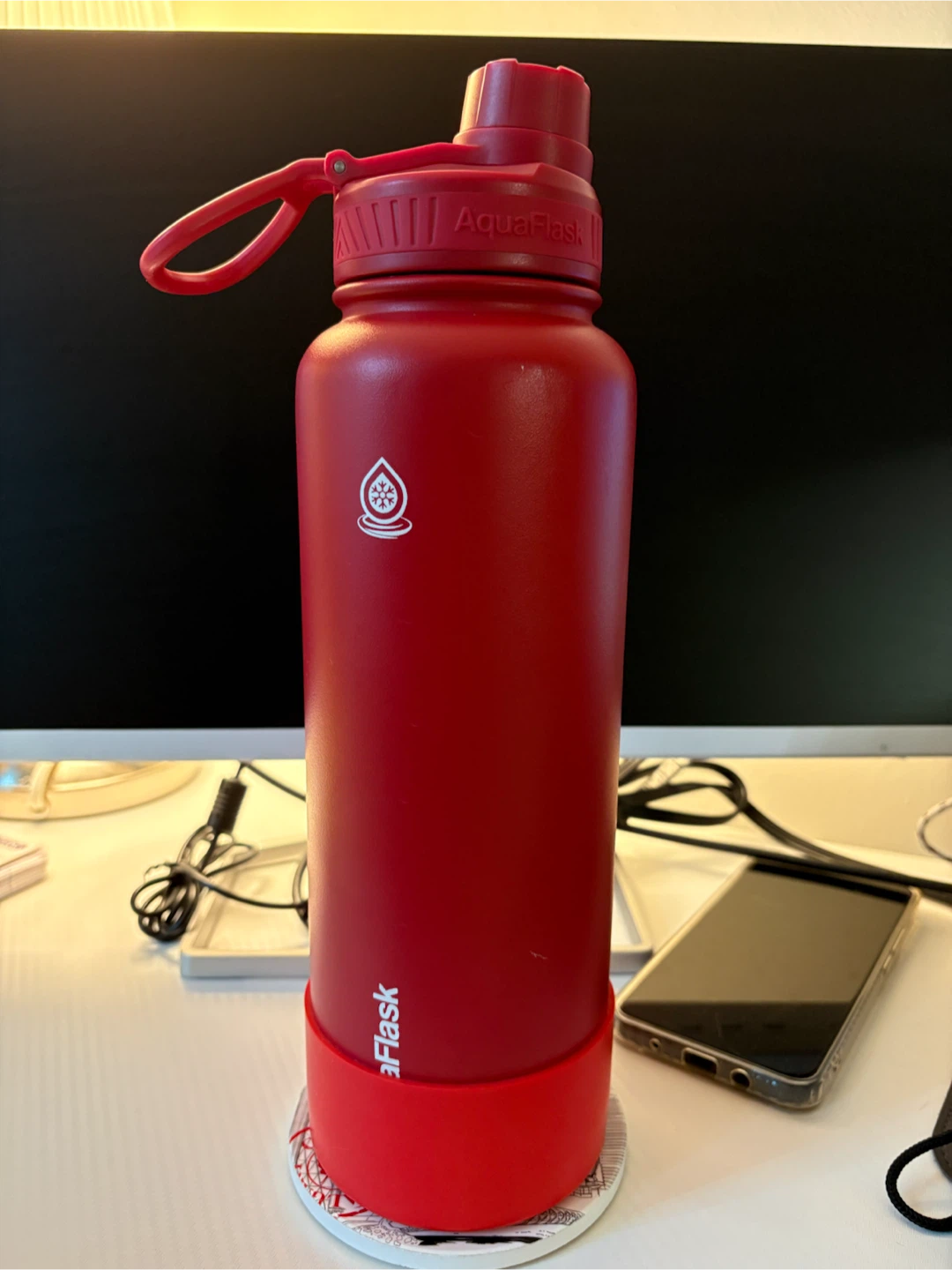 AquaFlask Red Water Bottle - photo 2