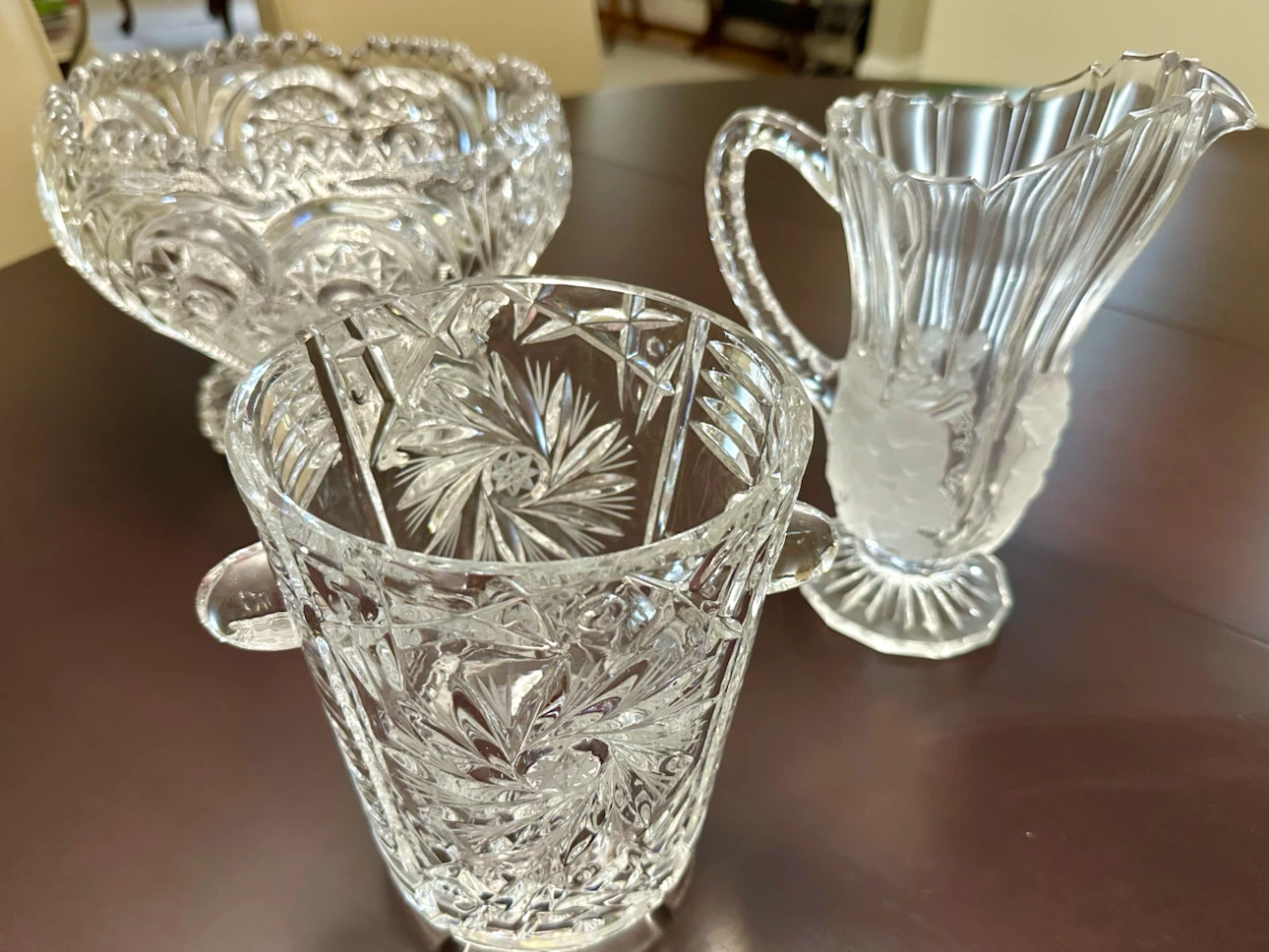 Crystal Glass Punch Bowl Set - photo 5
