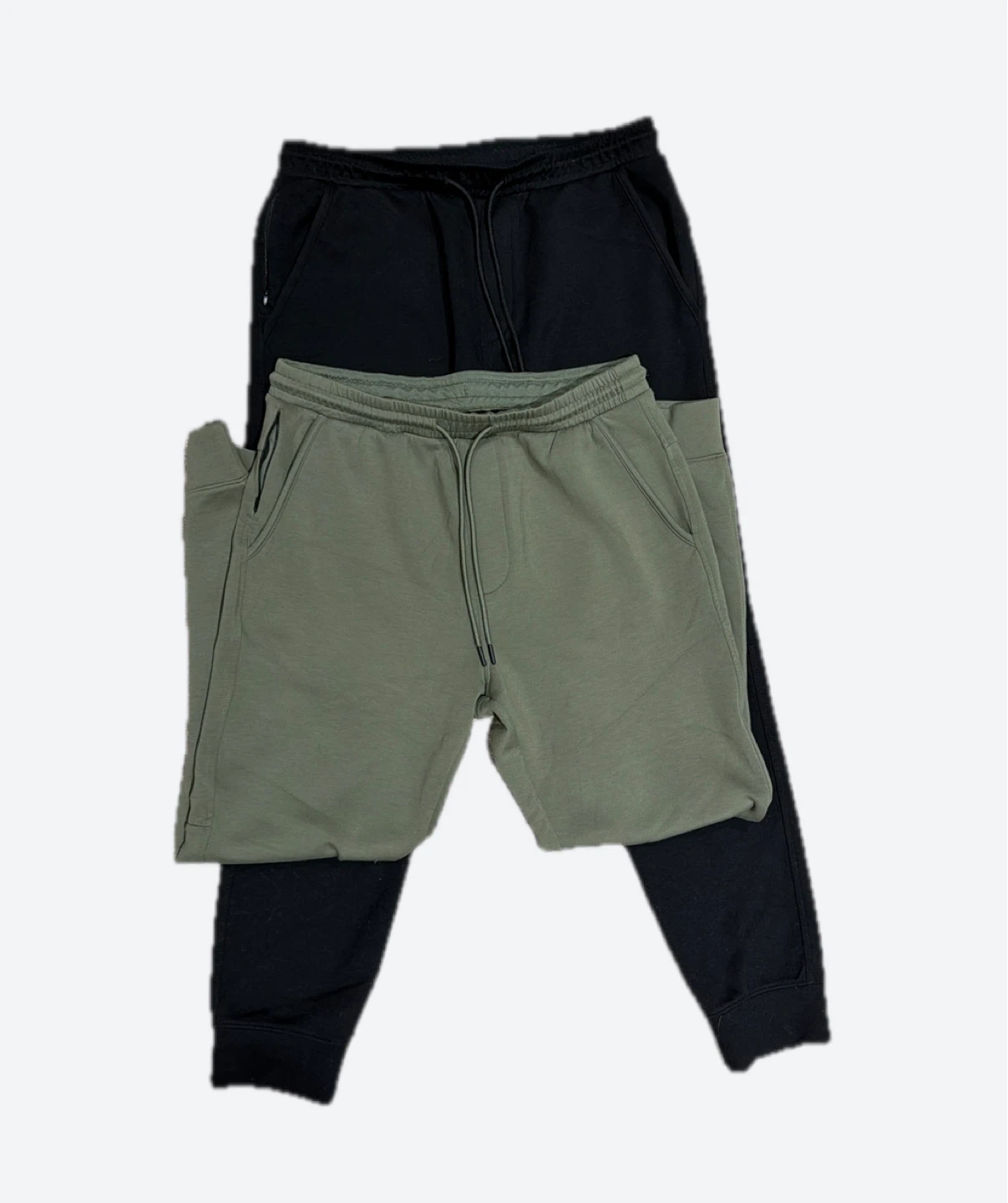 Men’s ‘M’ AE Joggers Sweatpants - Black & Green