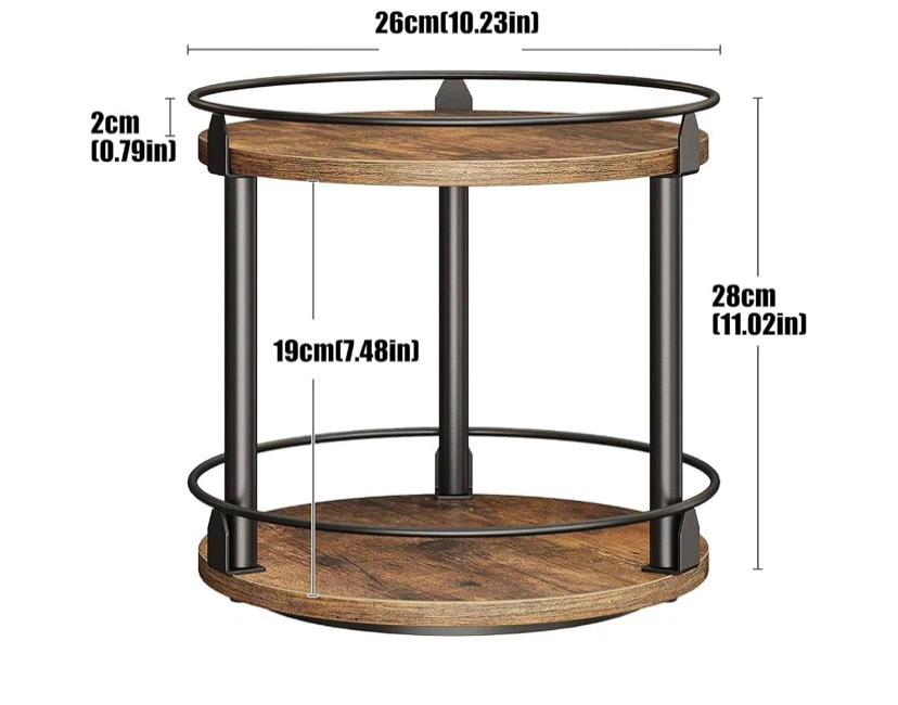 2-Tier Rotating Storage Organizer Rack - photo 2